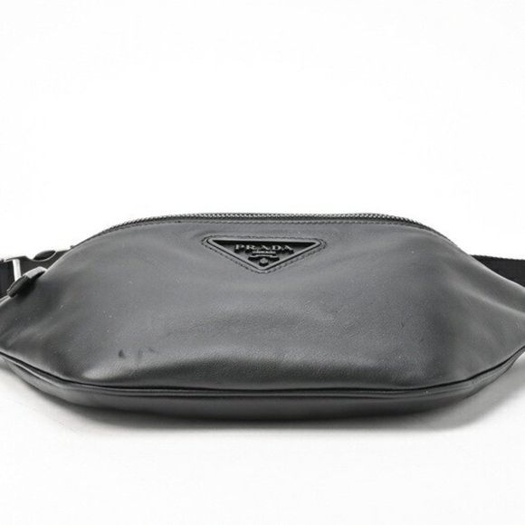 PRADA Body Bag Belt 2VL033 Leather Black S-155468 - Picture 5 of 10